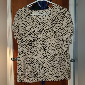 Womans flutter sleeve blouse.